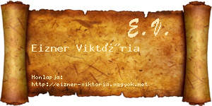 Eizner Viktória névjegykártya